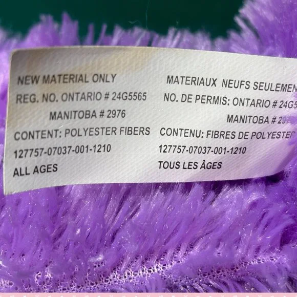 Stuffed Purple Bunny, 14.5" - Picture 10 of 10